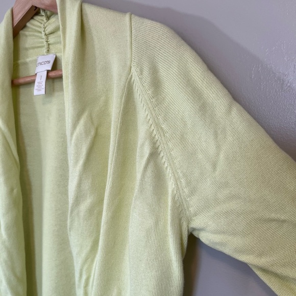 Chico's Yellow Women's Cardigan - Picture 6 of 10